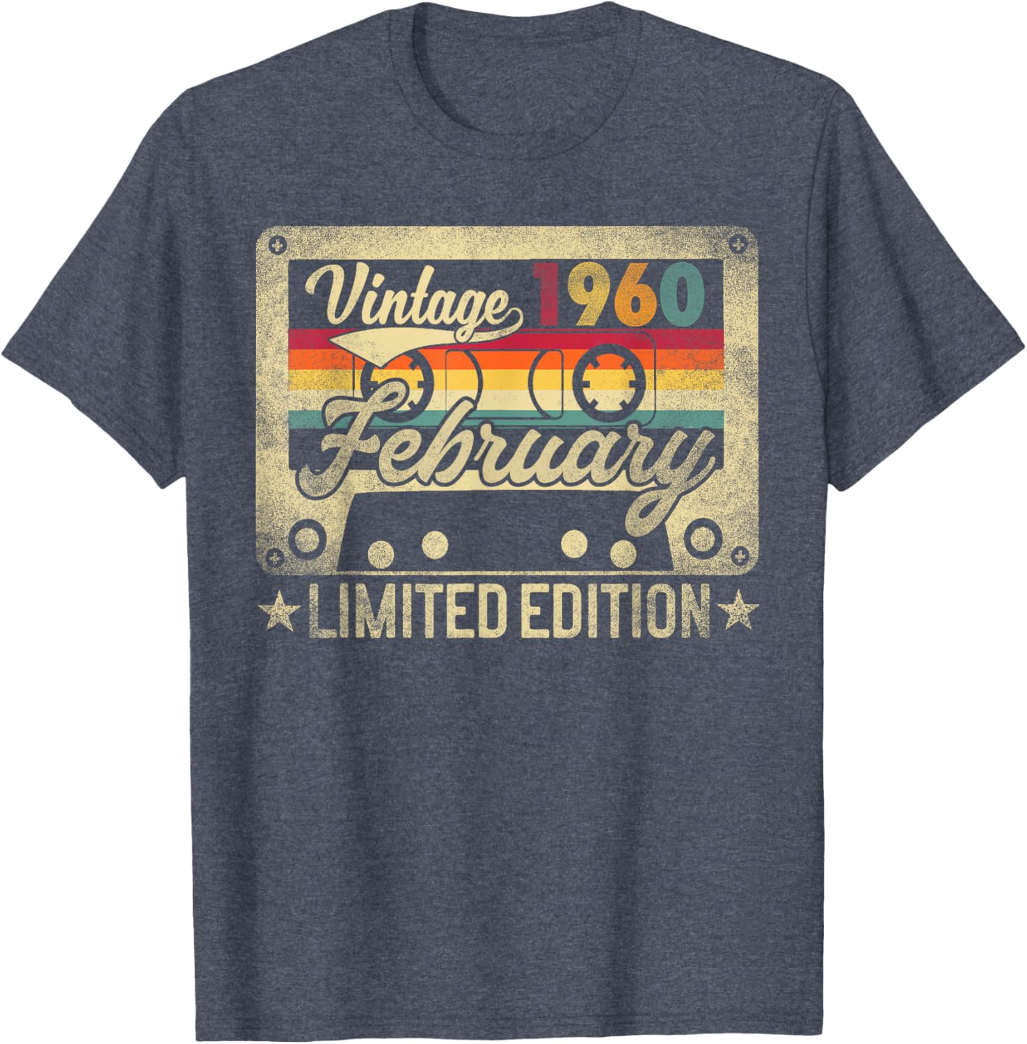 Funny Retro Vintage February 1960 Birthday T-Shirt for Nostalgic Celebrations - 12