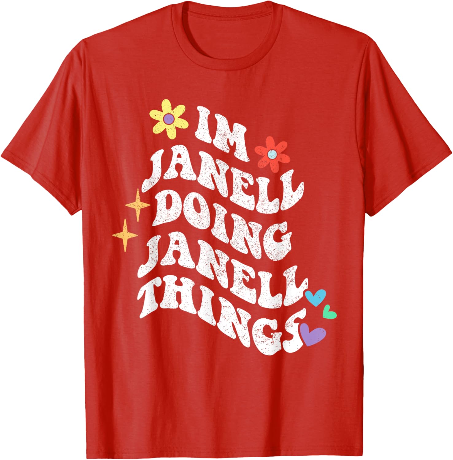 Funny Retro Groovy Janell T-Shirt for Moms - Unique Mother’s Day Gift - 17