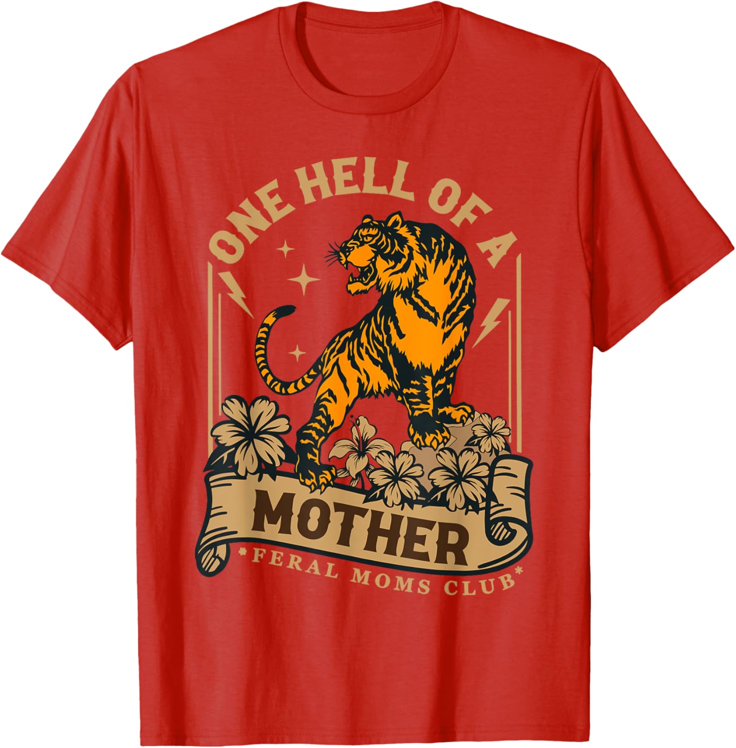 Feral Moms Club Tiger T-Shirt for Happy Mother's Day Celebration - 7