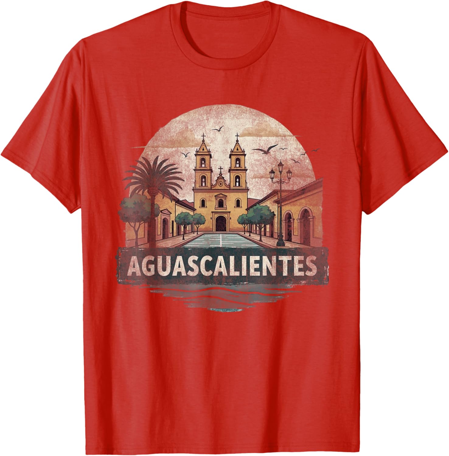 Retro Aguascalientes Landscape T-Shirt Vintage Travel Souvenir Gift - 27