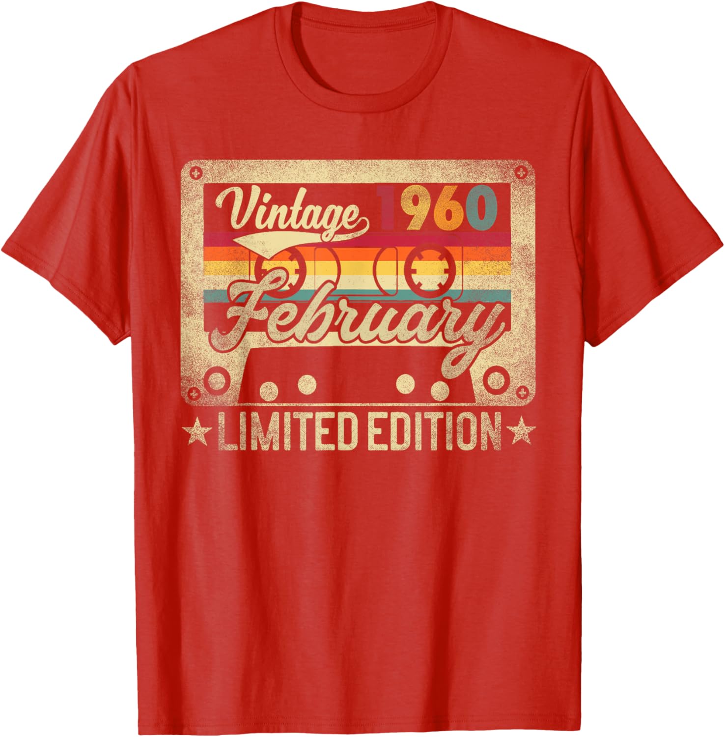 Funny Retro Vintage February 1960 Birthday T-Shirt for Nostalgic Celebrations - 11