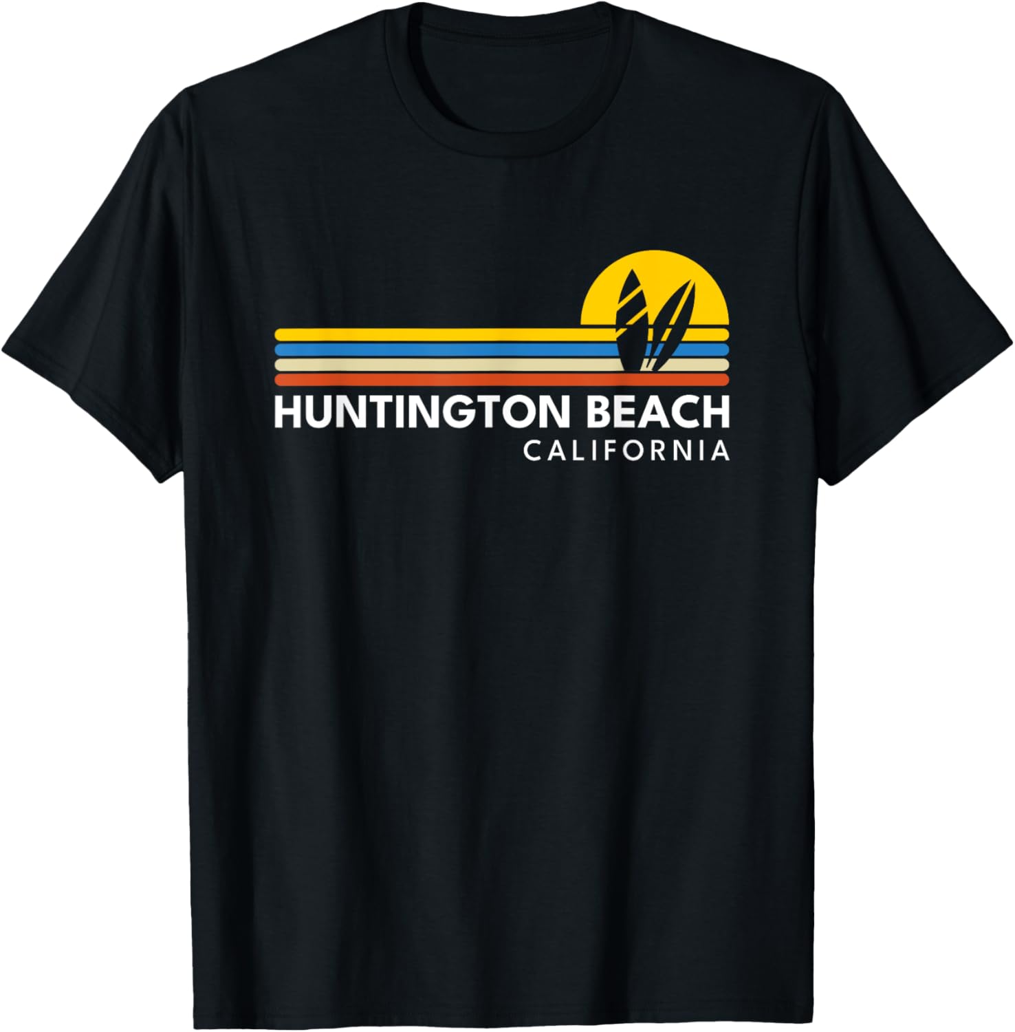 Huntington Beach Vintage Retro T-Shirt Perfect for California Souvenir Fans - 2