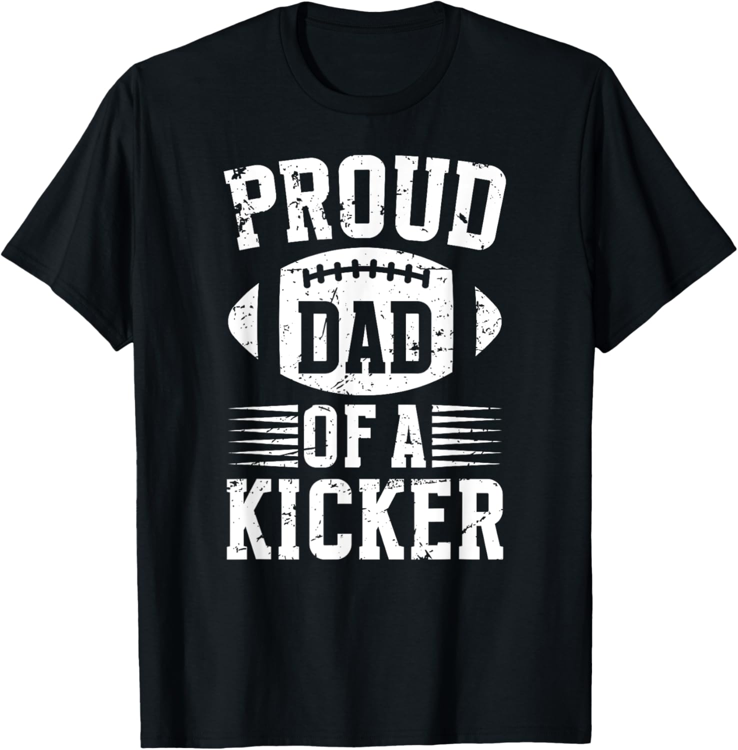 Proud Dad of a Football Kicker T-Shirt for Supportive Fathers - 5