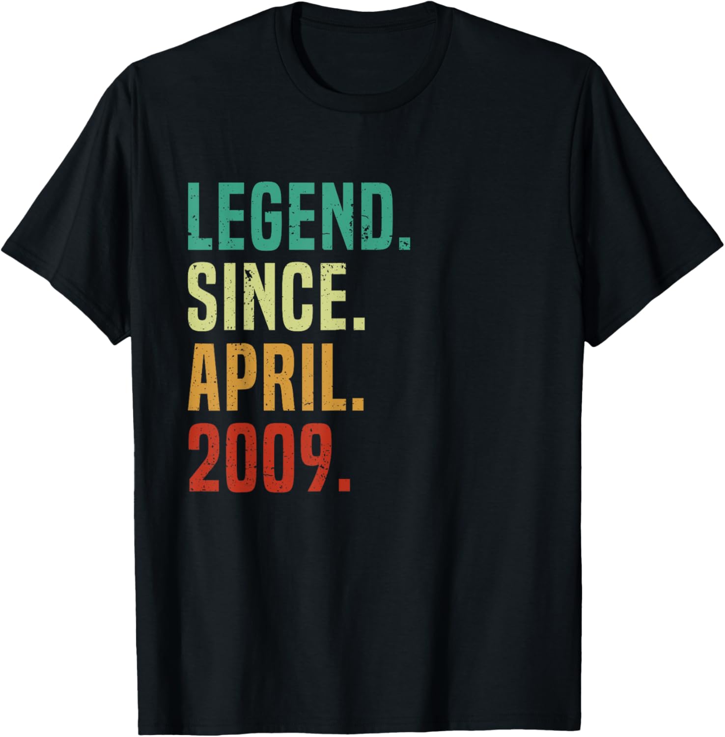 16 Years Old Legend Since April 2009 Birthday T-Shirt for Teens - 1
