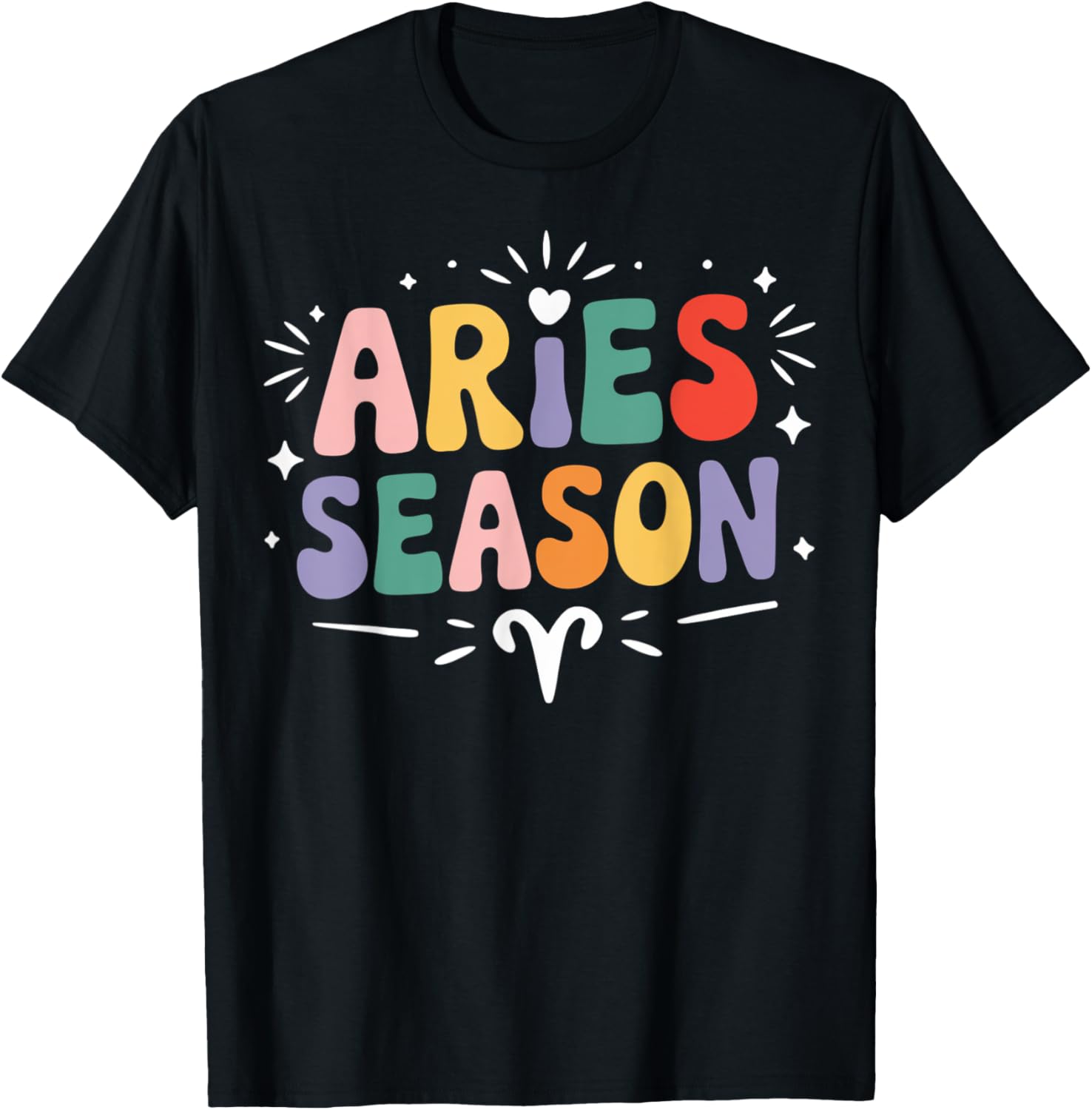 Vintage Aries Zodiac T-Shirt for March April Birthday Celebrations - 1