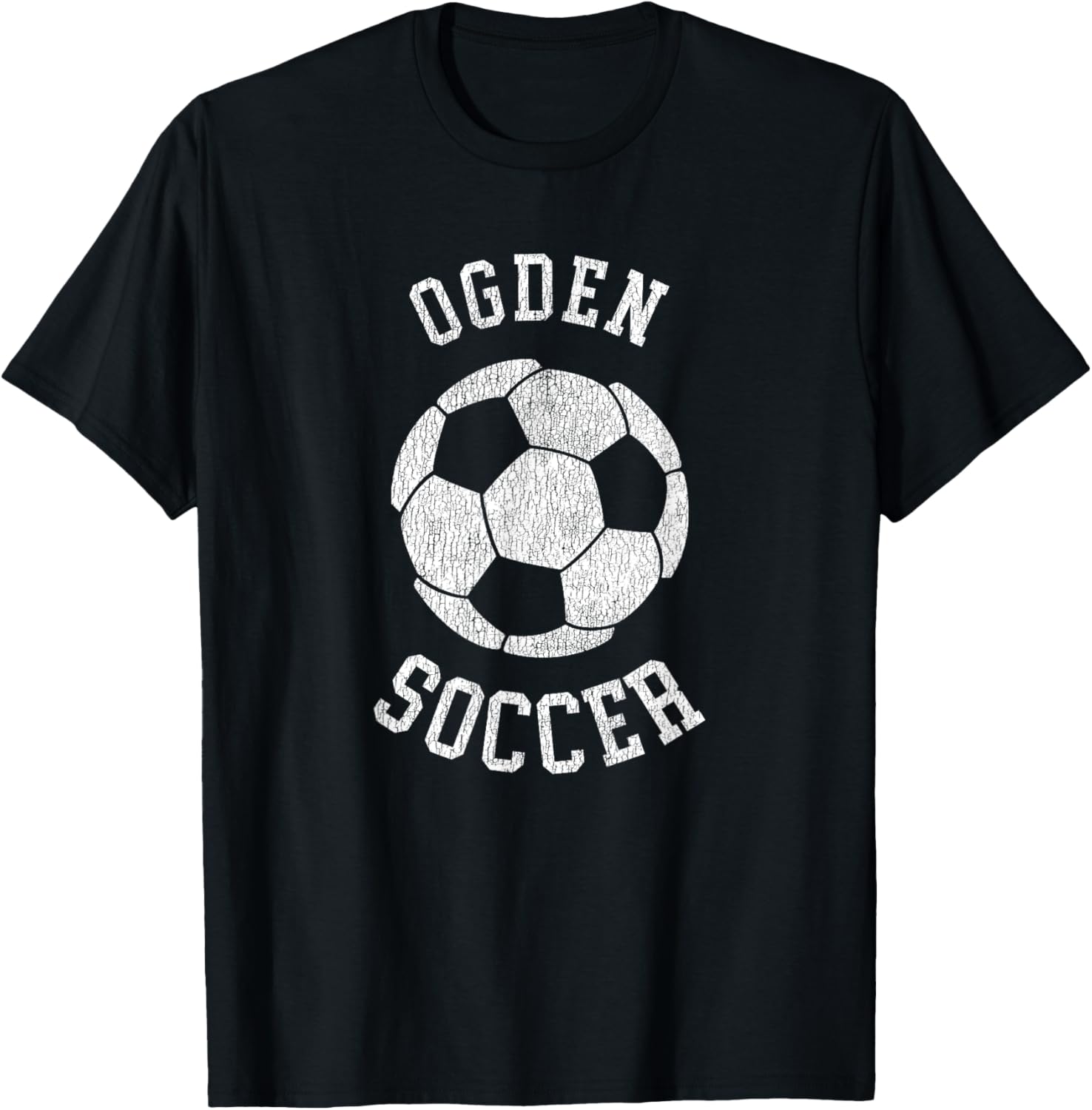 Ogden Soccer Retro Distressed 90's Vintage T-Shirt for Casual Style - 6