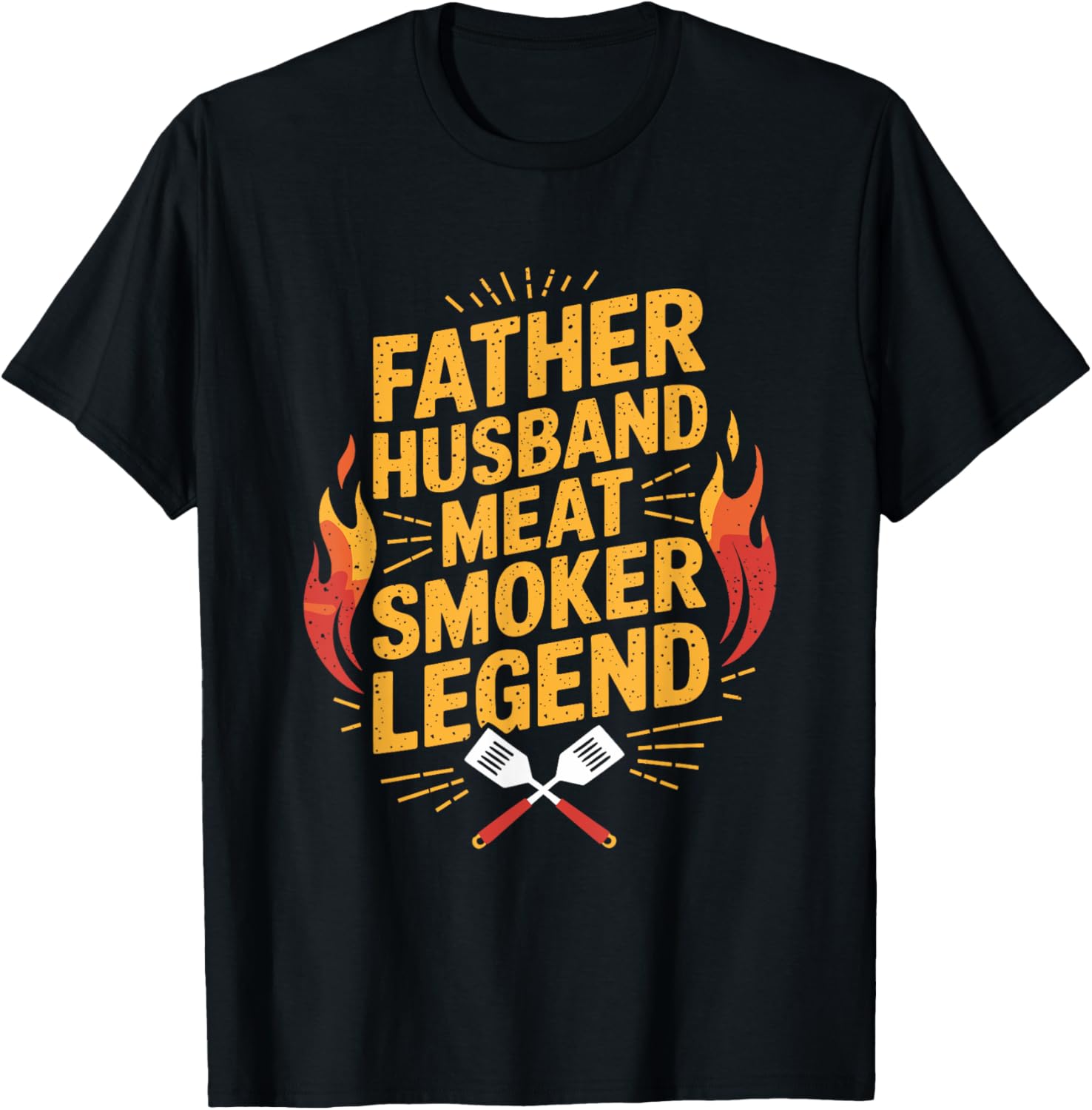Father Husband Meat Smoker Legend T-Shirt for BBQ Dads and Grilling Fans - 2