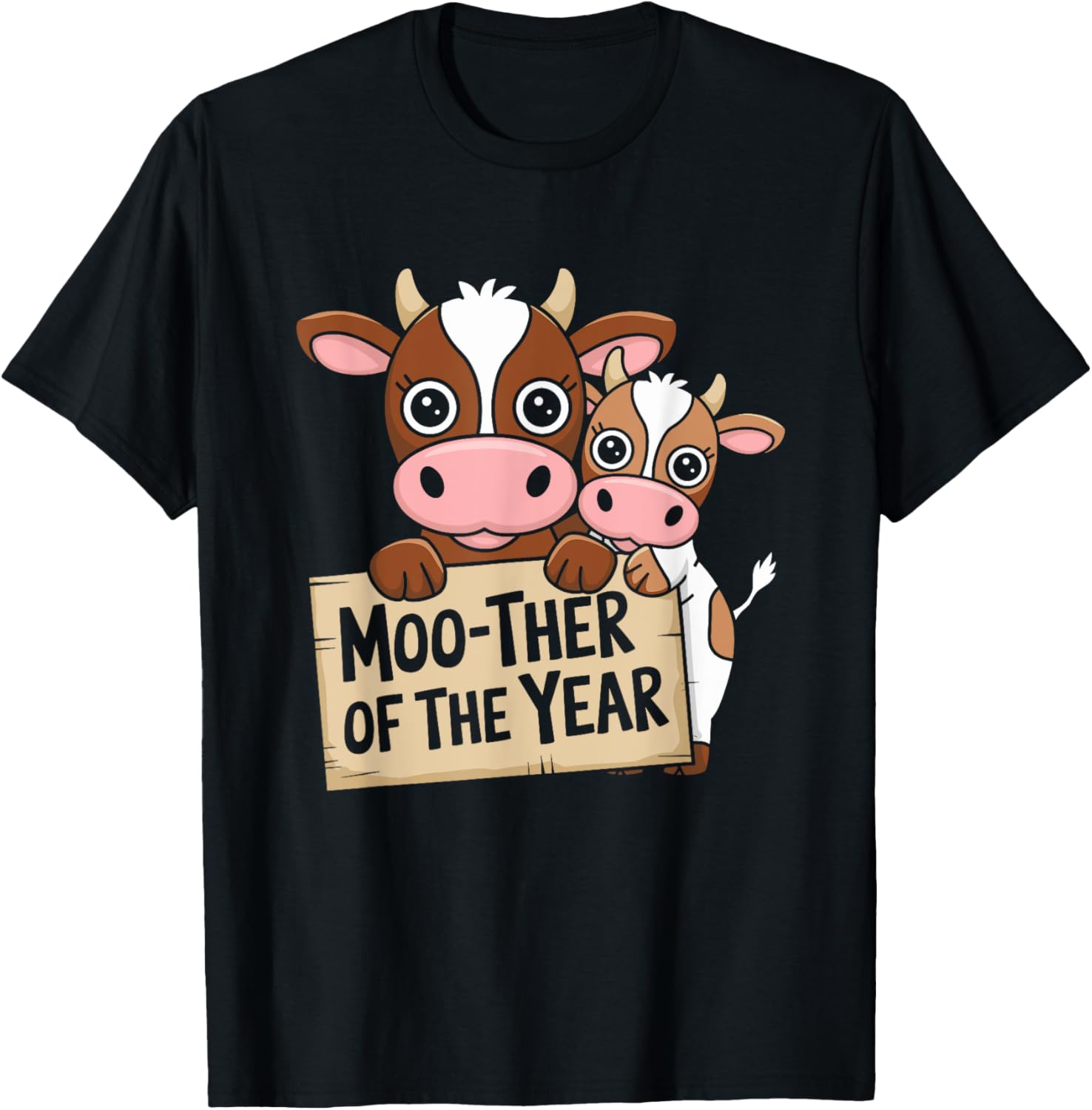 Cow Mom of the Year Funny T-Shirt for Farm Moms - Perfect Mother's Day Gift - 3