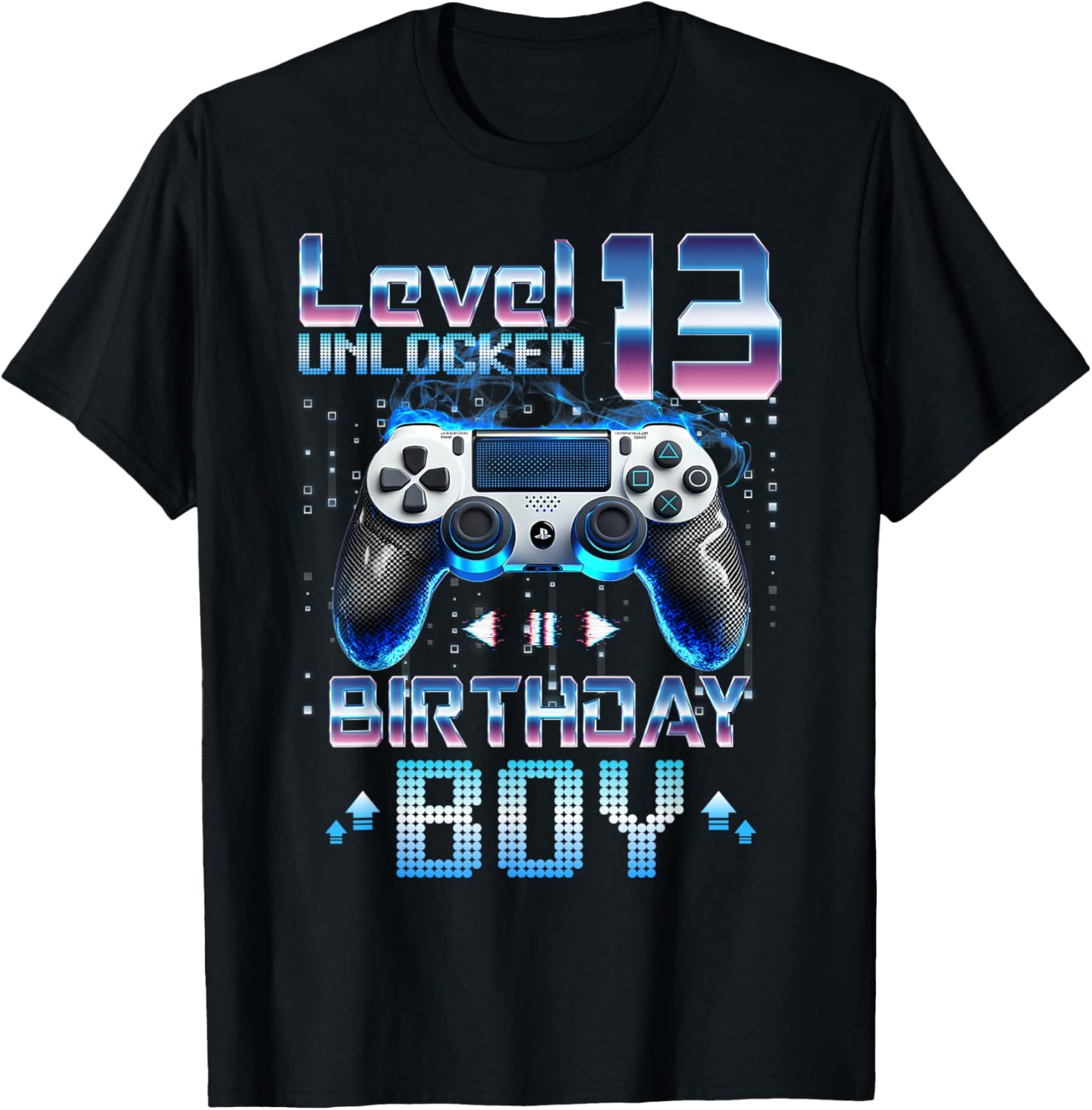 Level 13 Unlocked Birthday T-Shirt for Video Gamers Age 13 Fun Gift - 1