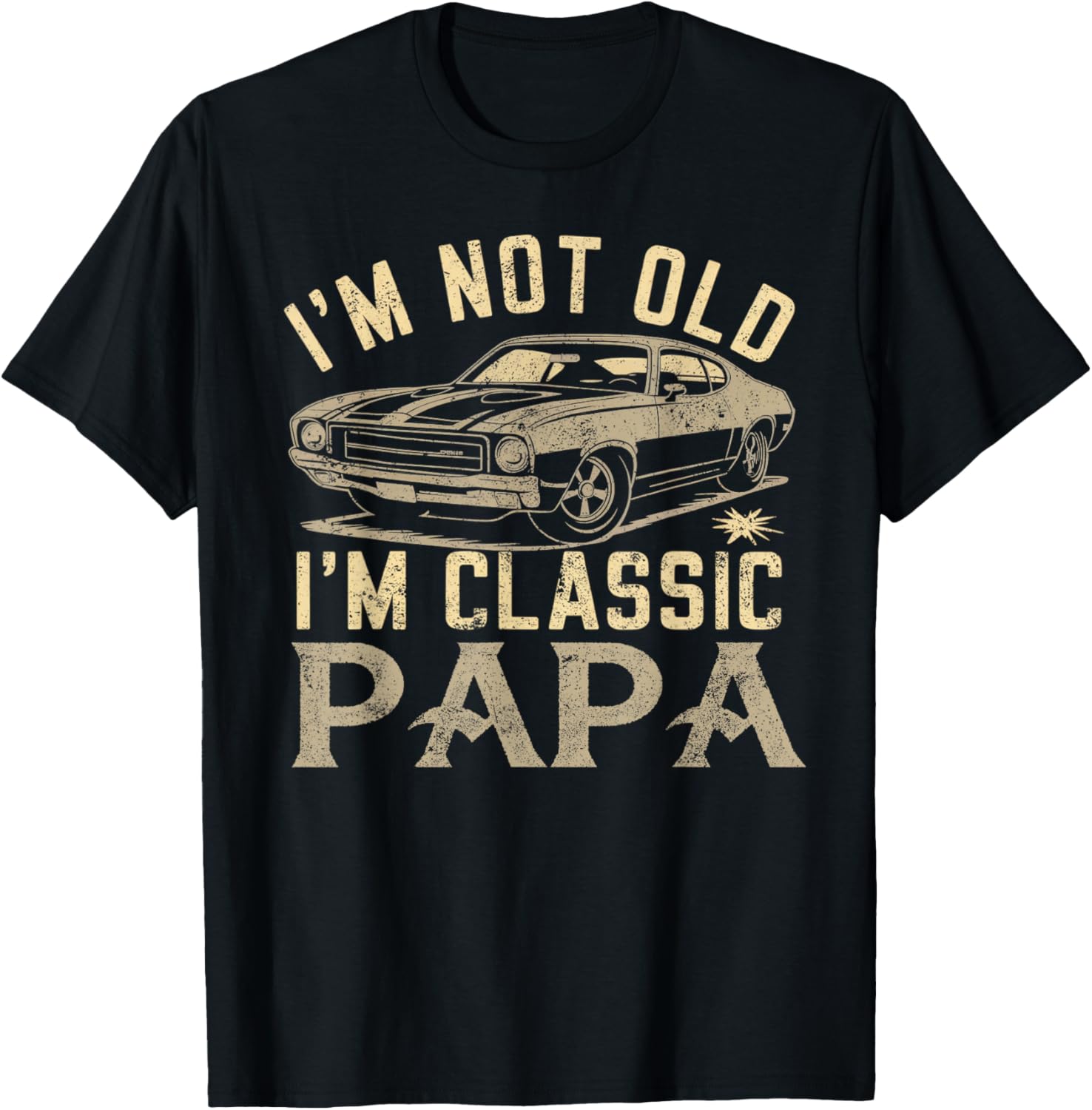 Funny Classic Papa T-Shirt - Perfect Fathers Day Gift for Dad - 9