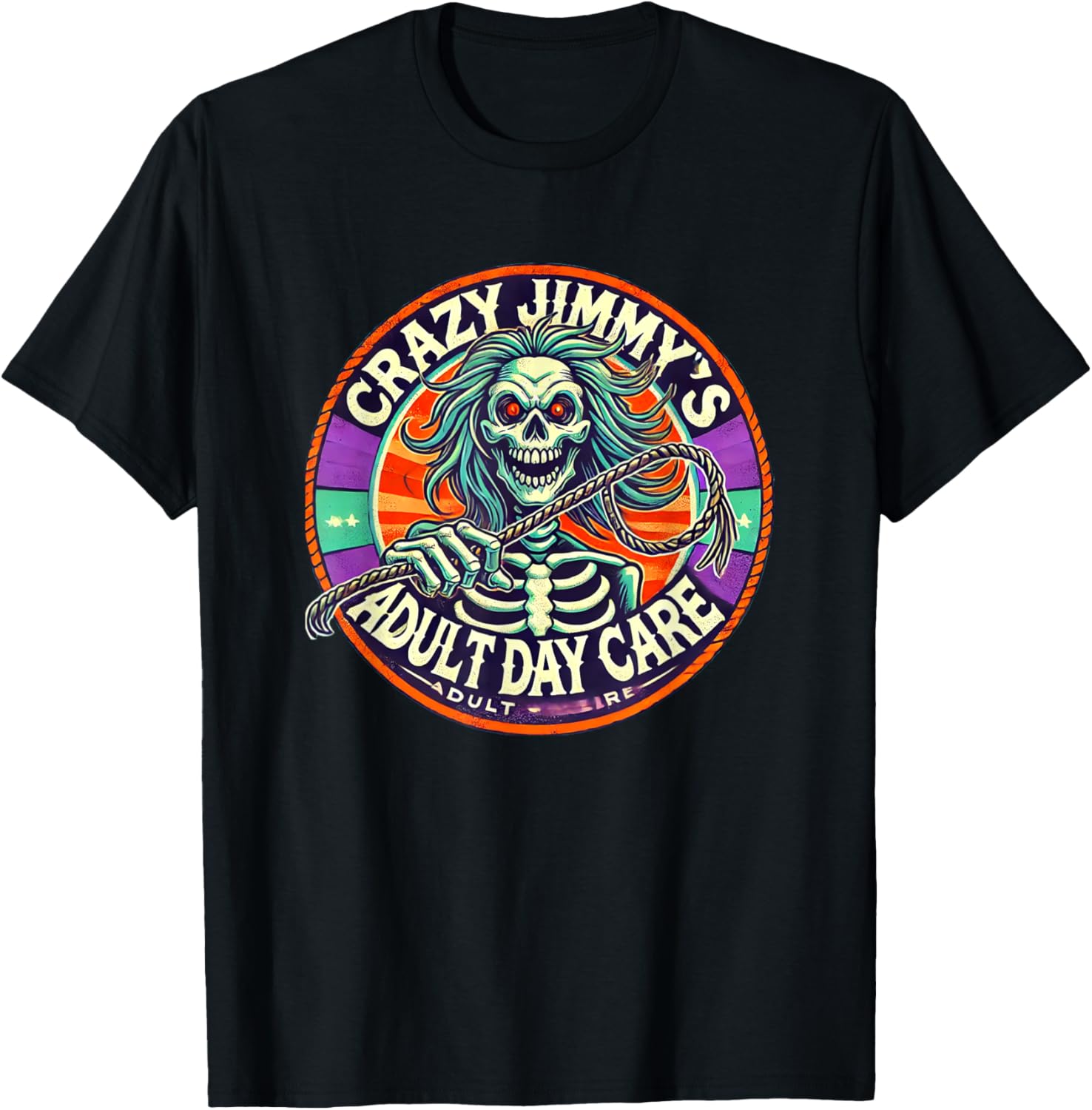 Crazy Jimmy's Funny Horror Halloween T-Shirt for Adults in Style - 4