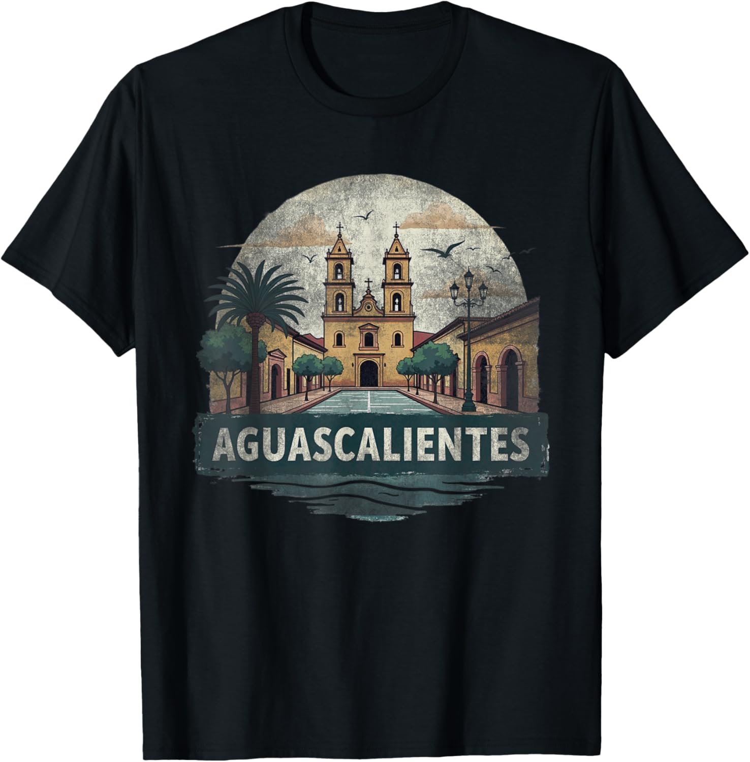 Retro Aguascalientes Landscape T-Shirt Vintage Travel Souvenir Gift - 18