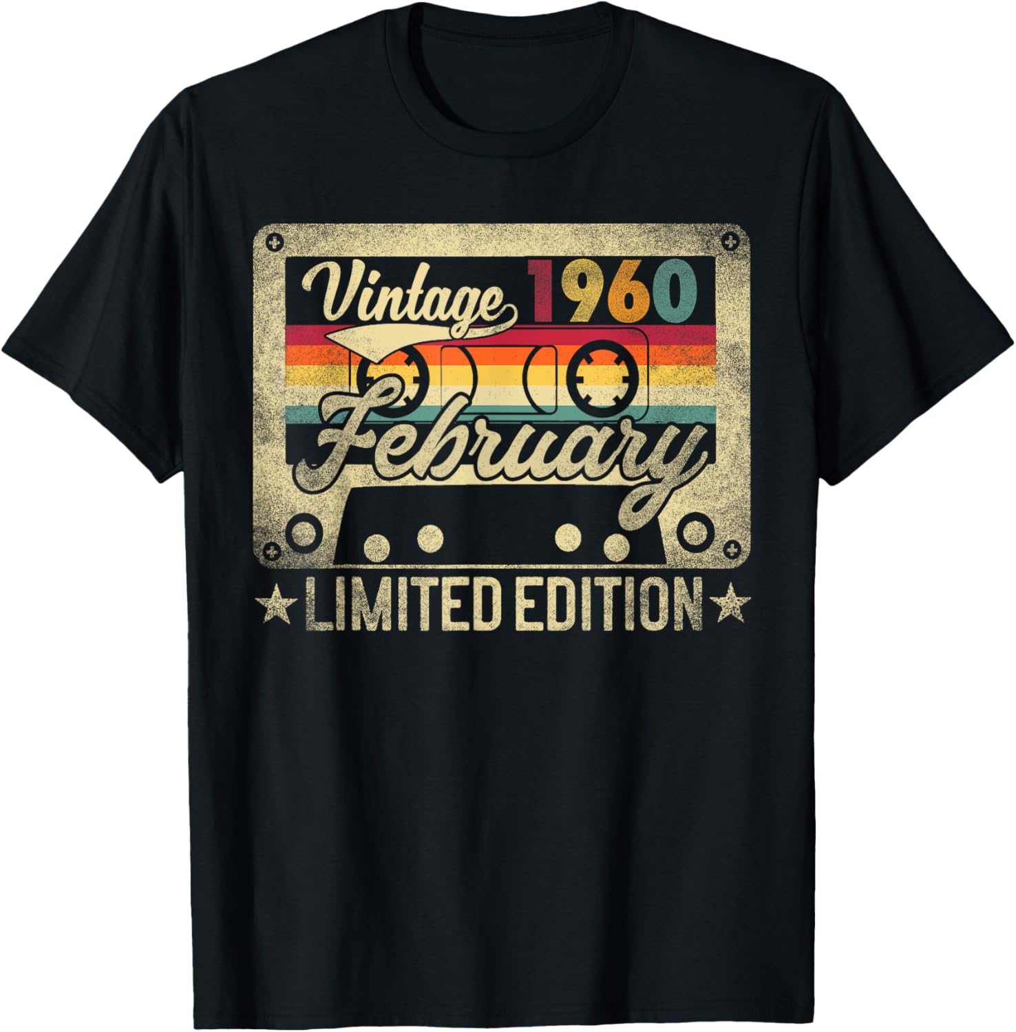 Funny Retro Vintage February 1960 Birthday T-Shirt for Nostalgic Celebrations - 9