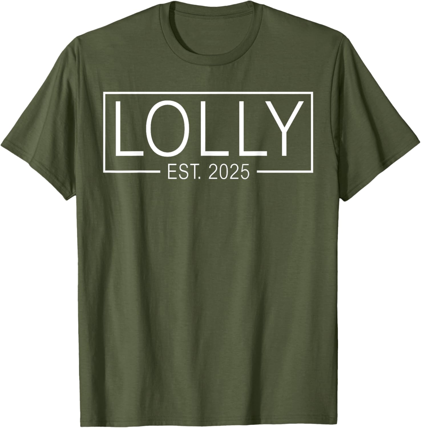 Lolly Expecting Mom 2025 Baby Announcement T-Shirt for Mothers - 2