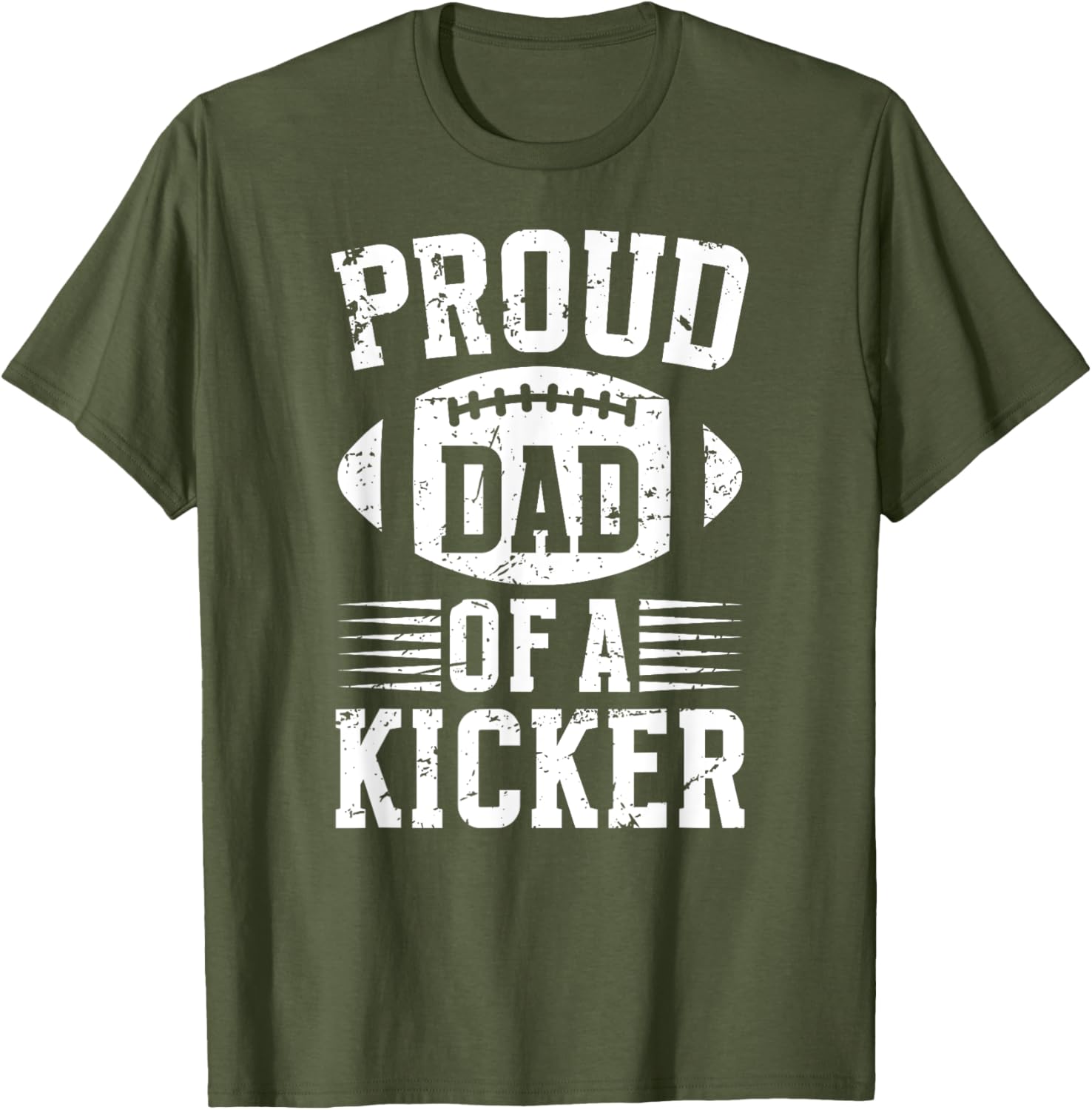 Proud Dad of a Football Kicker T-Shirt for Supportive Fathers - 14