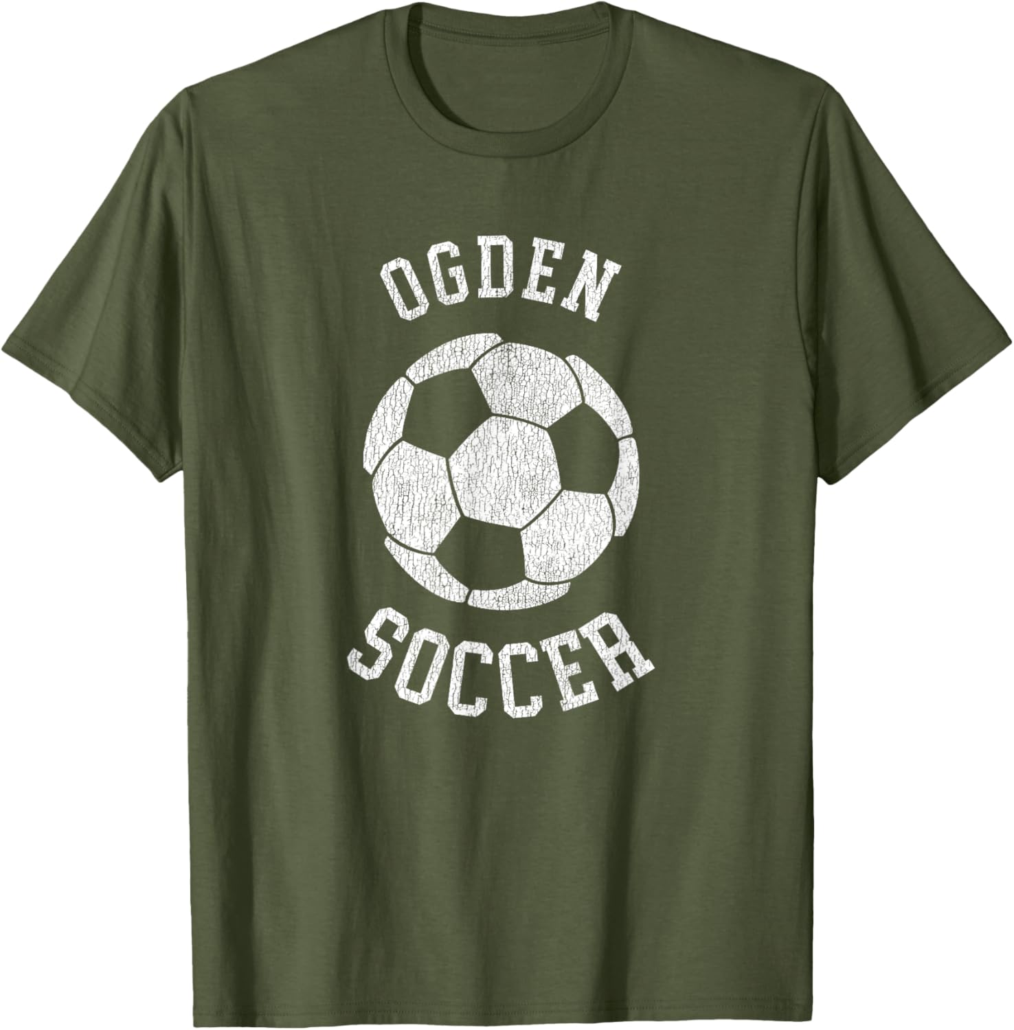 Ogden Soccer Retro Distressed 90's Vintage T-Shirt for Casual Style - 9