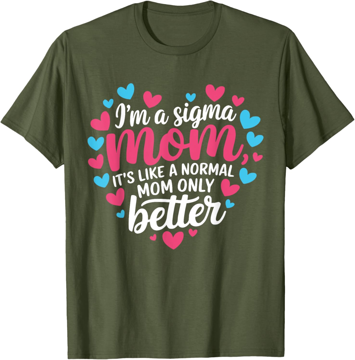Cute Sigma Mom Mother's Day Matching Family T-Shirt for Moms and Kids - 2