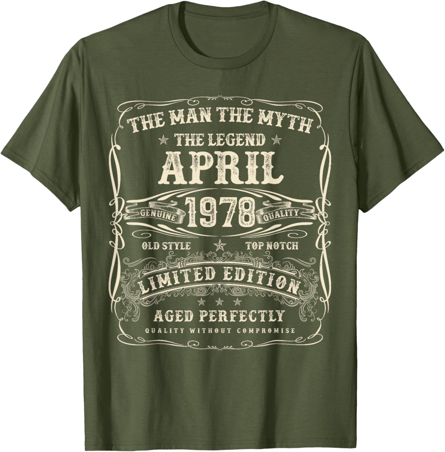 47th Birthday T-Shirt for Men Born in April 1978 - Fun Gift Idea - 1