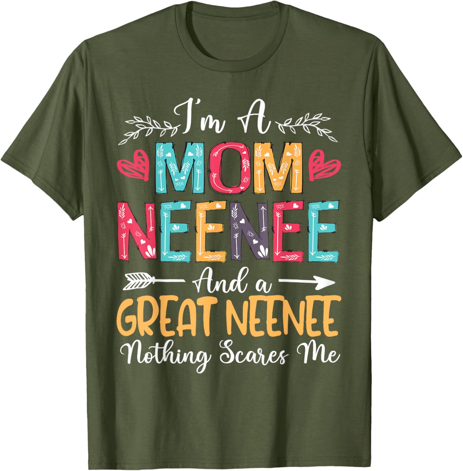 Happy Mother's Day 2025 I'm A Mom Neenee T-Shirt for Moms - 5