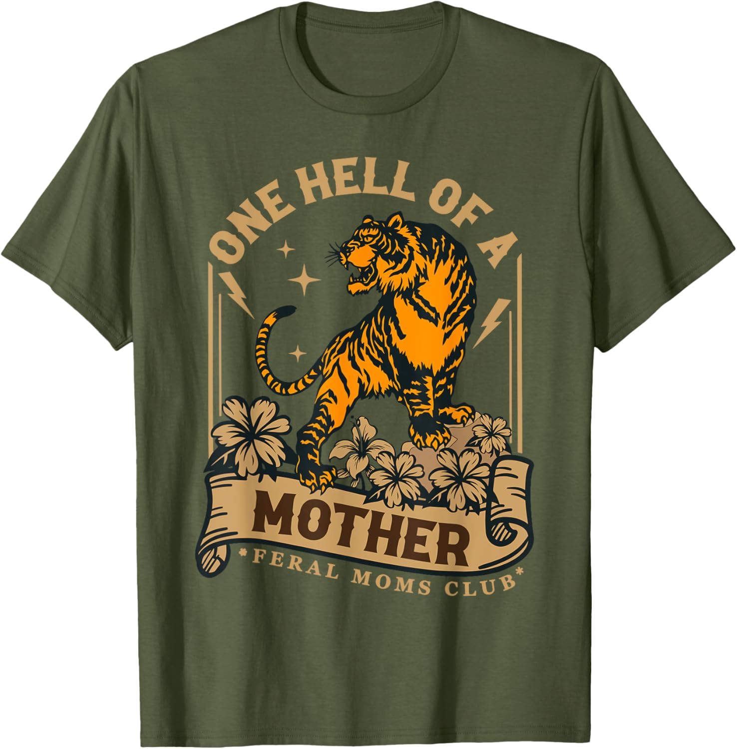 Feral Moms Club Tiger T-Shirt for Happy Mother's Day Celebration - 18