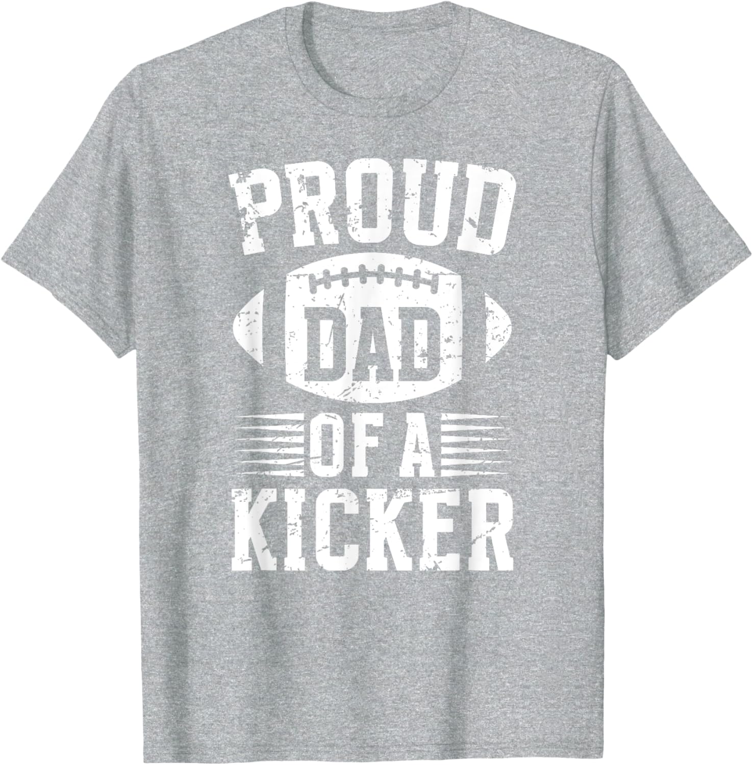 Proud Dad of a Football Kicker T-Shirt for Supportive Fathers - 4