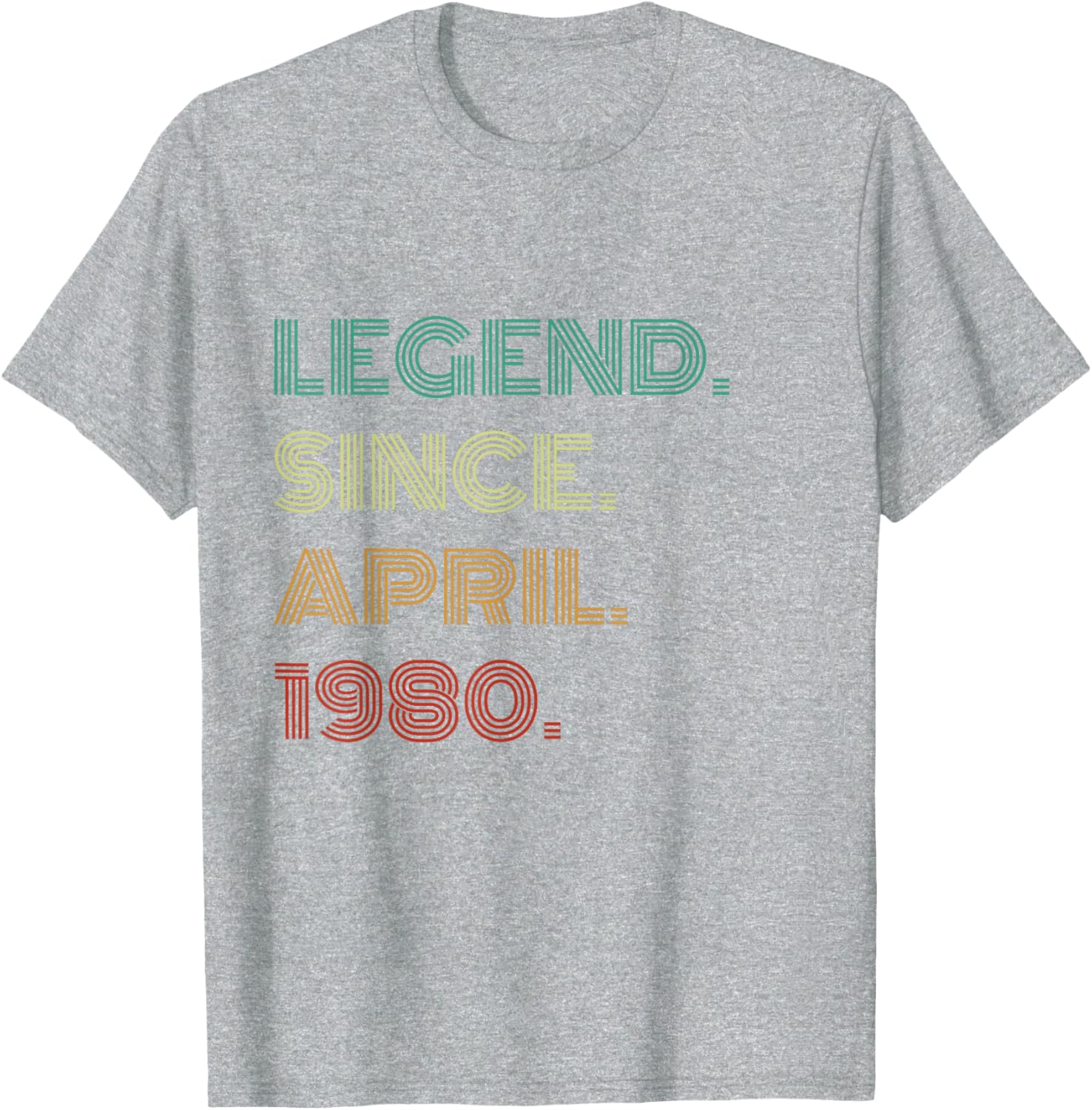 45 Years Old Legend T-Shirt for 45th Birthday Celebration Since 1980 - 2