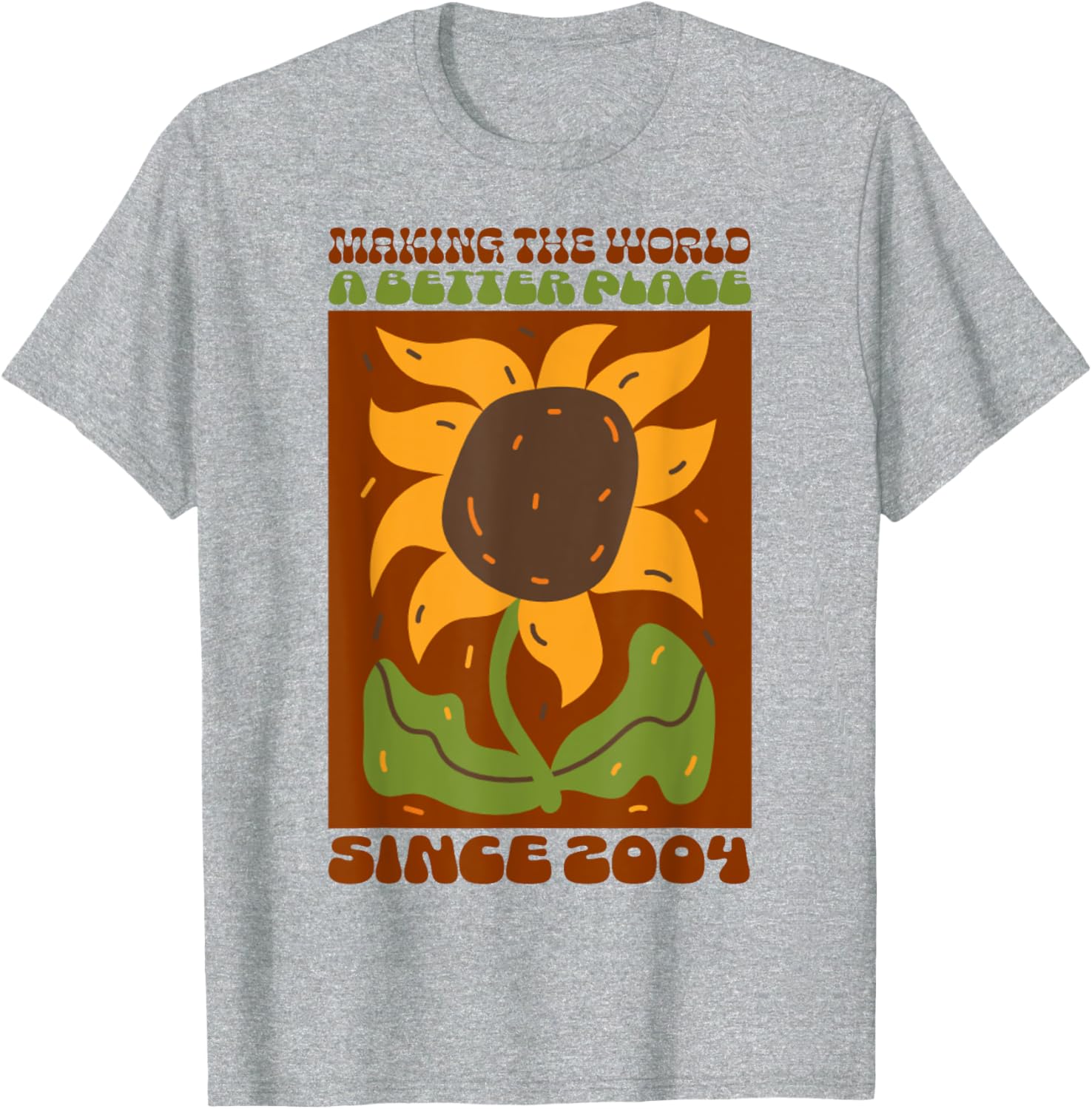 Womens Vintage Matisse Sunflower Floral 2004 Birthday T-Shirt Design - 1