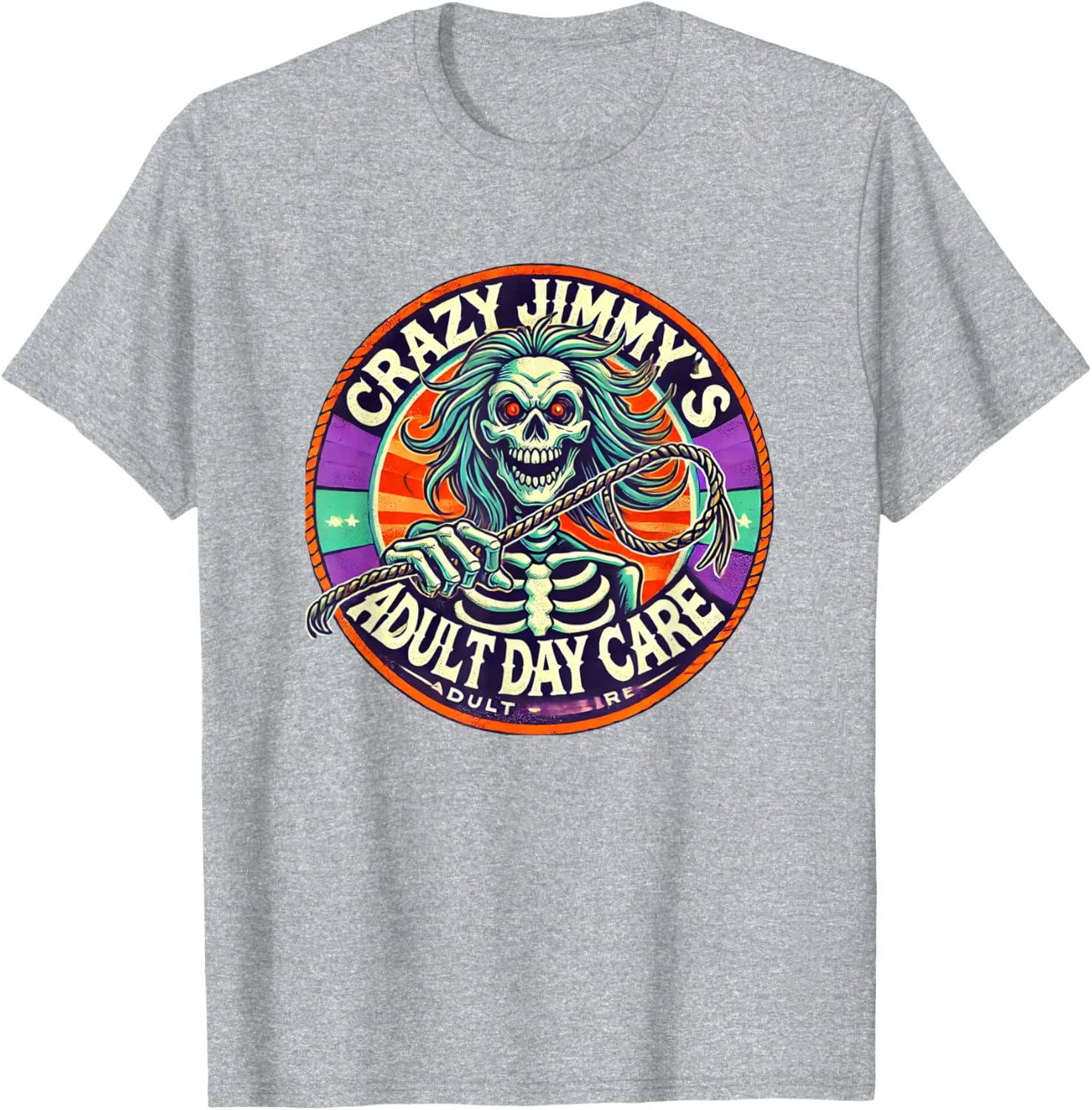Crazy Jimmy's Funny Horror Halloween T-Shirt for Adults in Style - 1