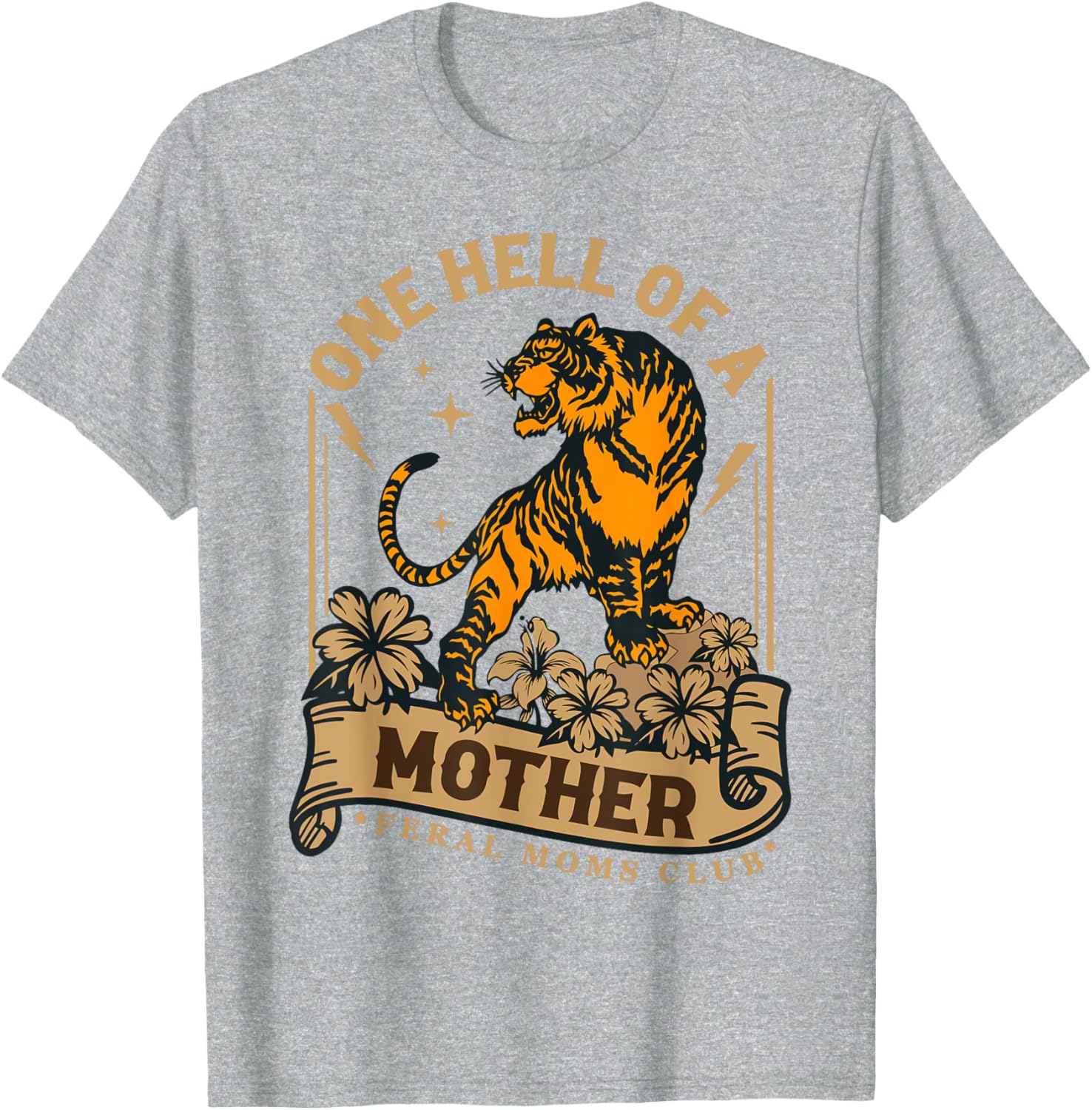 Feral Moms Club Tiger T-Shirt for Happy Mother's Day Celebration - 8
