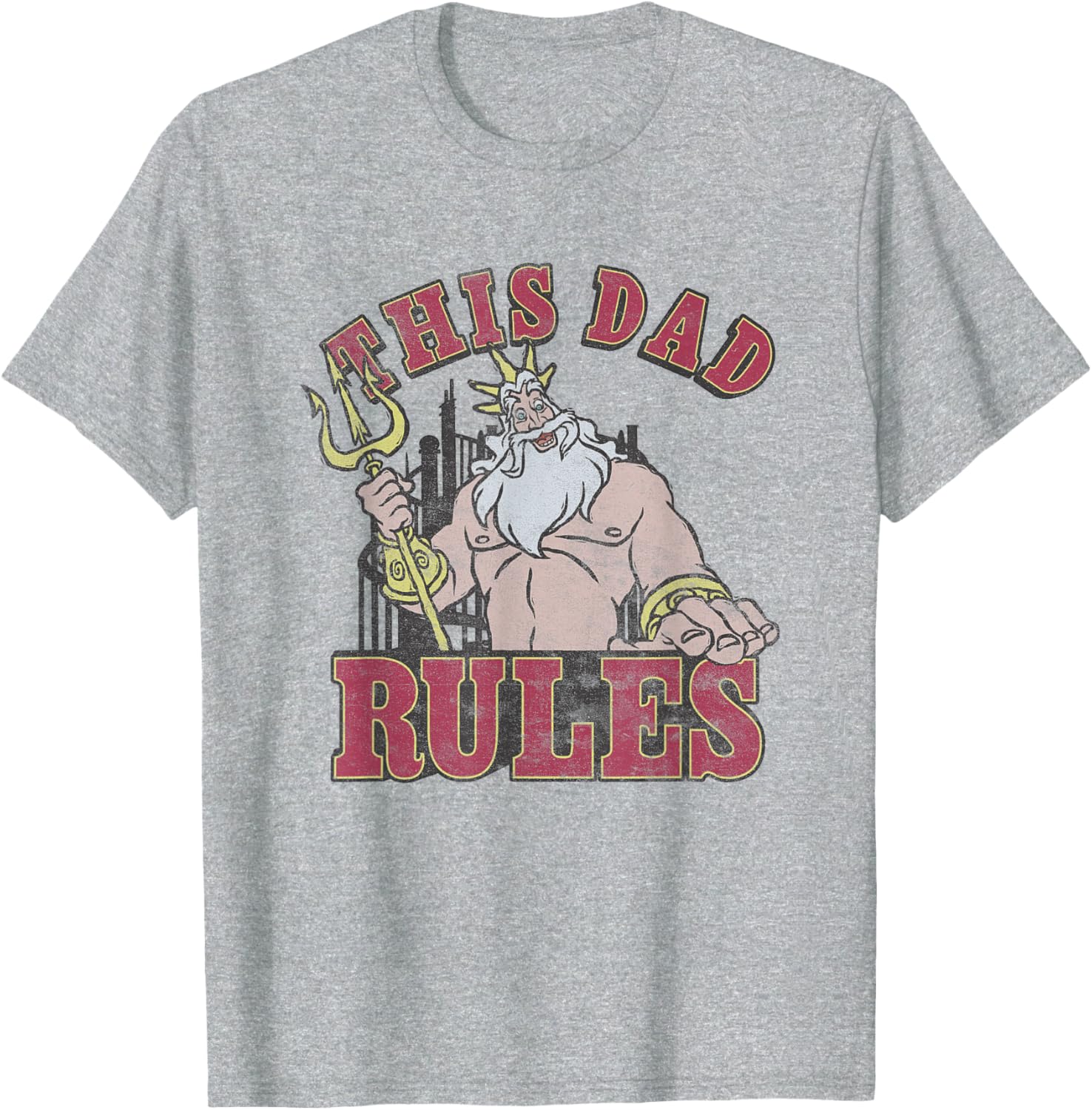 Disney The Little Mermaid Father's Day Retro T-Shirt for Cool Dads - 2
